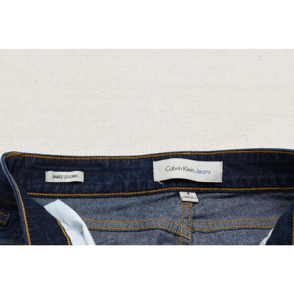 Calvin Klein Jeans Women's Blue Ankle Legging Regular Size 4 Jeans - Picture 8 of 8